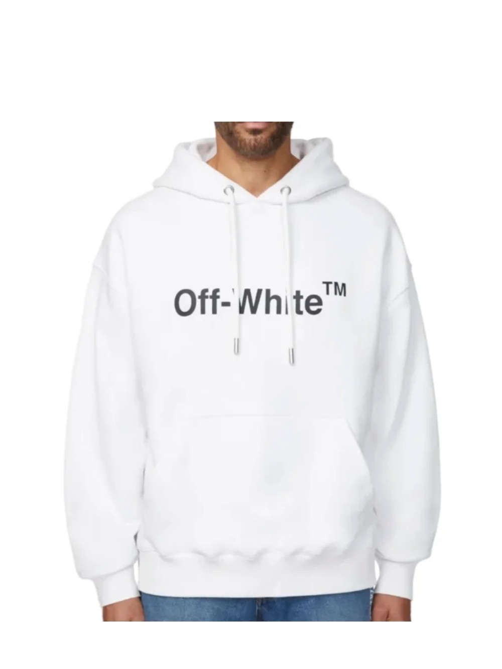 Off-White White Logo Pullover Hoodie - BNWT